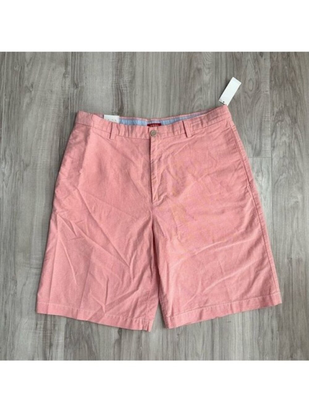 Izod Flat Front Chino Men's Shorts Grenadine 36
